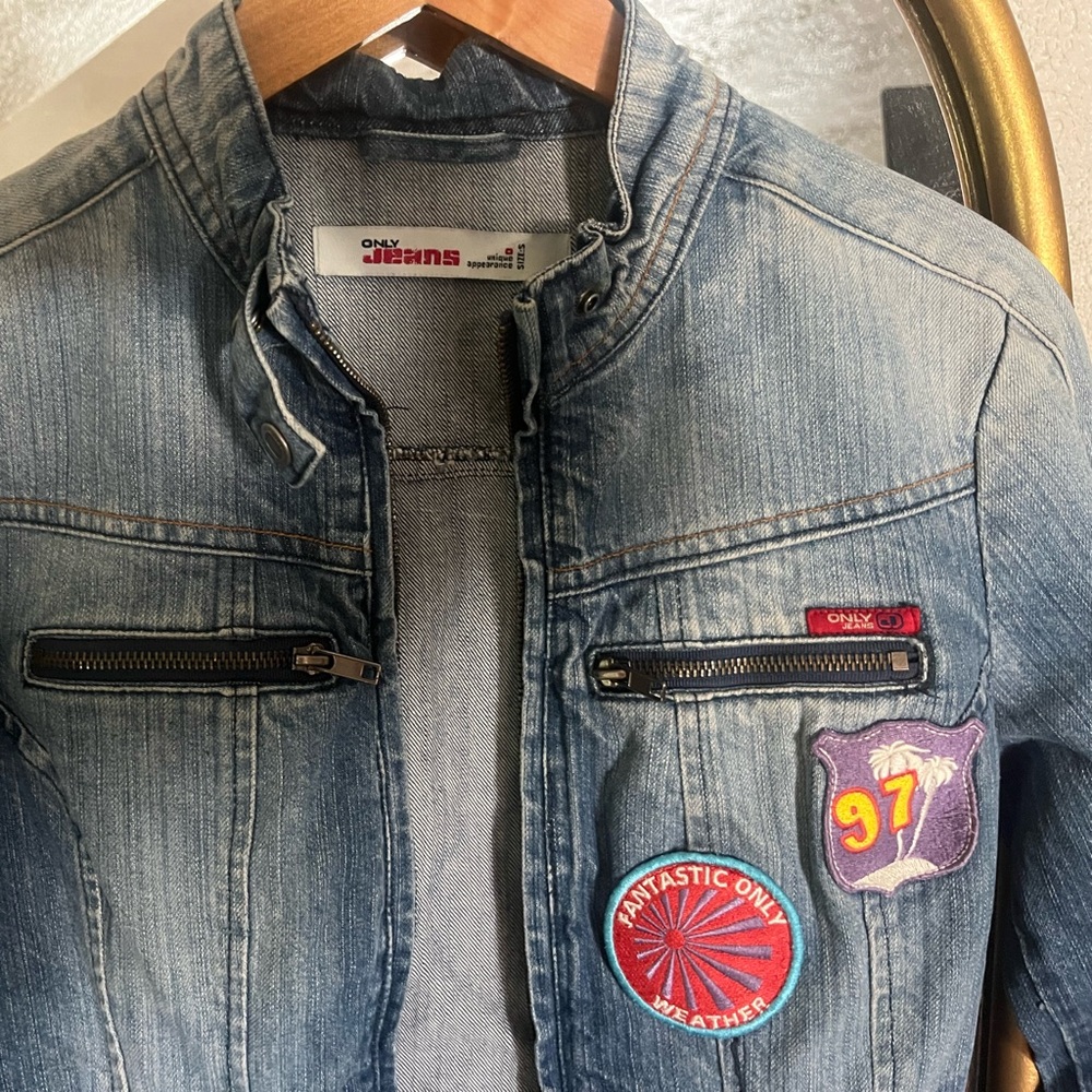Only Jeans Patchwork Denim Jacket - image 2